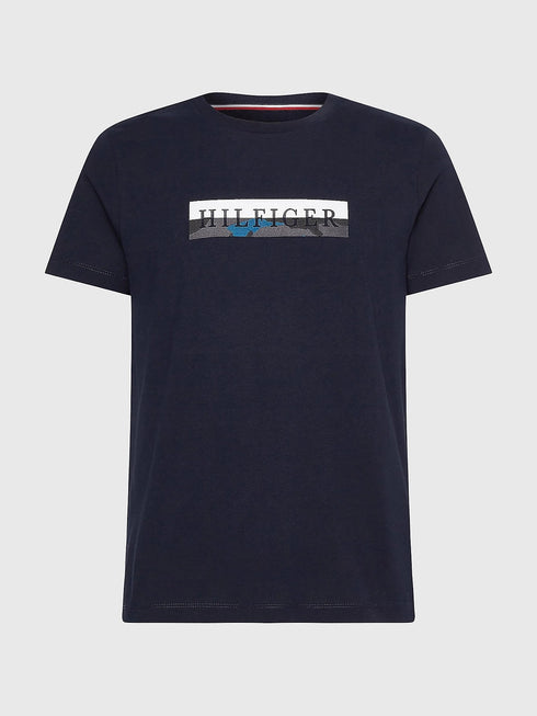 T-shirt Uomo con inserto camouflage Blu TOMMY HILFIGER- Francavilla Moda